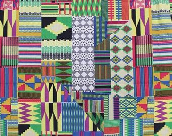 Yards Inch Wide Stretch Jersey Kente African Fabric