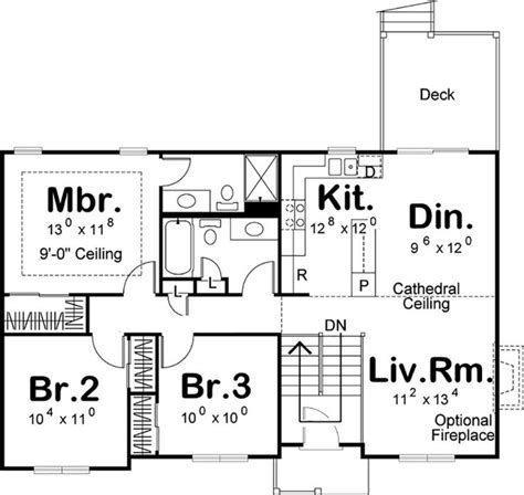 The First Floor Plan For This House Shows The Living Area And Kitchen