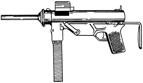 Filesubmachine Gun Psfpng Wikimedia Commons
