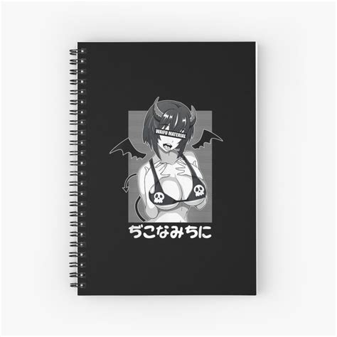 Ahegao Waifu Material Lewd Devil Anime Girl Cosplay Spiral Notebook By Jaisonshijan Redbubble
