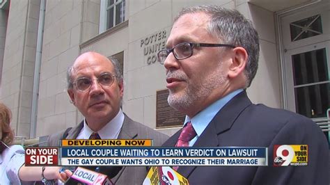 Gay Couple Sues To Have Marriage Recognized In Ohio Youtube