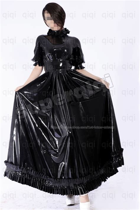 latex rubber 0 45mm dress catsuit suit gothic uniform ebay