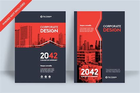 Premium Vector Corporate Book Cover Design Template
