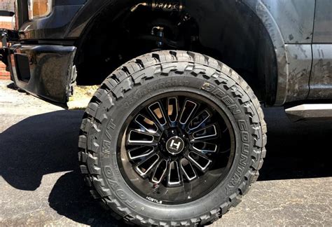 22 Hostile Wheels H114 Fury Gloss Black With Milled Accents Off Road