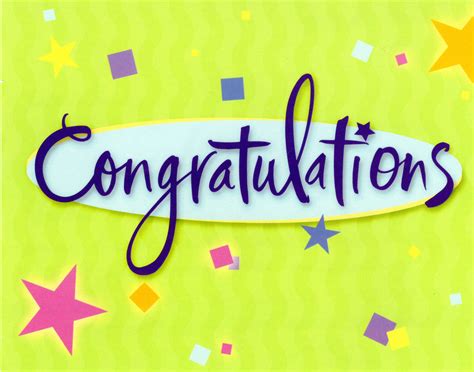 Congratulations Colorful Card Free Image Download