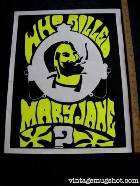 Zig Zag Man 1960s Large Black Light Poster Who Rolled