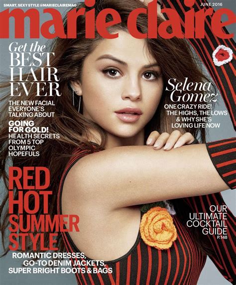 Selena Gomez Marie Claire Magazine June 2016 Issue • Celebmafia
