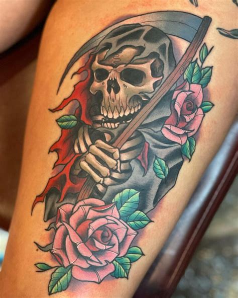 11 Traditional Grim Reaper Tattoo Ideas That Will Blow Your Mind Alexie