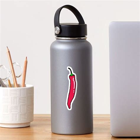 Spicy Red Hot Chili Pepper Sticker For Sale By Theshirtshops Redbubble