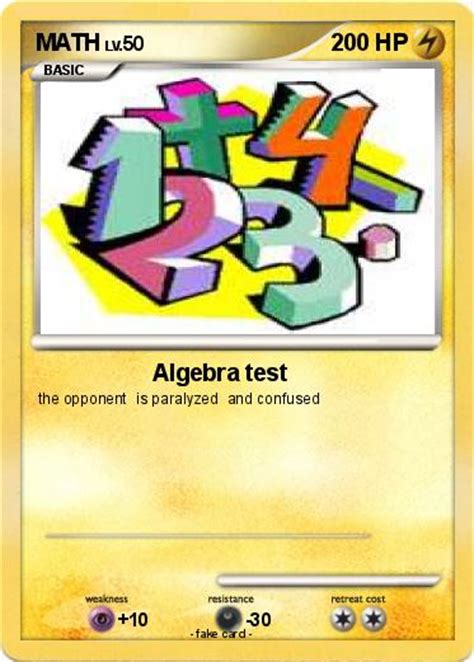 pokémon math 48 48 algebra test my pokemon card
