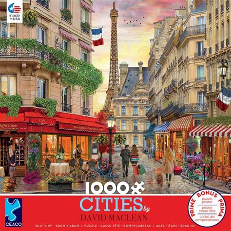 David Maclean Cities Paris 1000 Piece Jigsaw Puzzle Ceaco