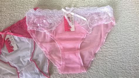 2 Pair Ladiesteen Girls See Through Lace Knickers Panties Briefs Xs