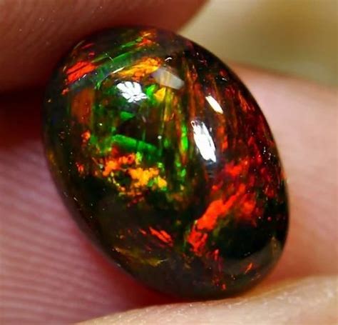 Natural Black Ethiopian Fire Opal Loose Gemstone At Best Price In Jaipur