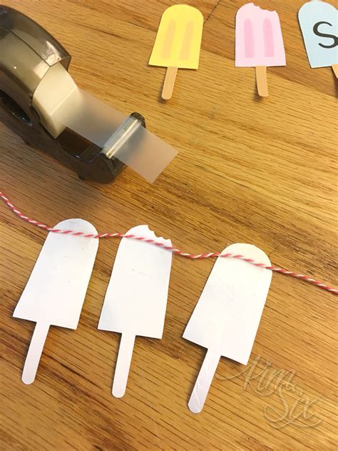 Making Printed Popsicle Banner