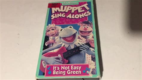 Muppet Sing Along Its Not Easy Being Green Vhs Movie Collection