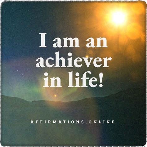 Affirmations To Make You An Achiever In 2020 Affirmations Success