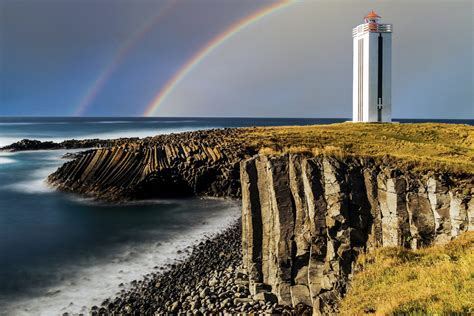 Kalfshamarsvik Lighthouse Iceland