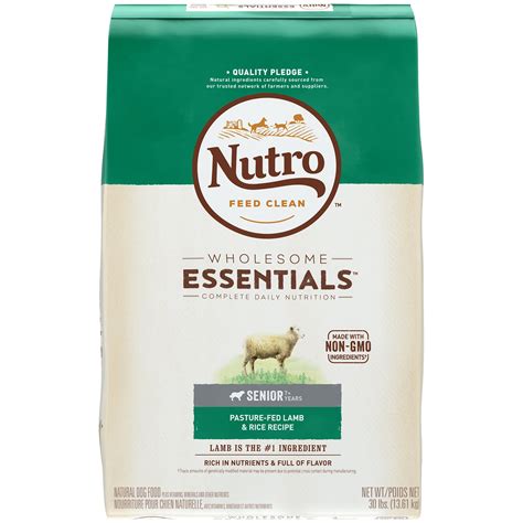 Check spelling or type a new query. NUTRO WHOLESOME ESSENTIALS Senior Pasture-Fed Lamb Rice ...