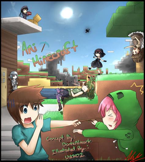 Animinecraft By Hoaiartworks Minecraft Anime Minecraft Drawings