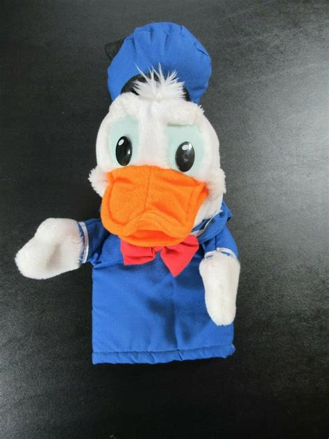 Walt Disney Donald Duck Hand Puppet Applause Vintage Etsy Hand