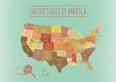 Map Of Usa Vector Image 1533873 Stockunlimited