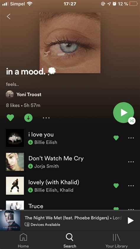 In A Mood Spotify Playlist Names Ideas Mood Songs Vibe Song