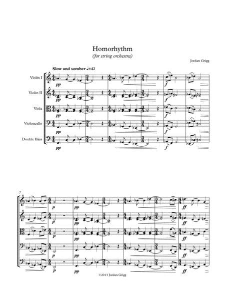 Homorhythm For String Orchestra By Jordan Grigg Digital Sheet Music