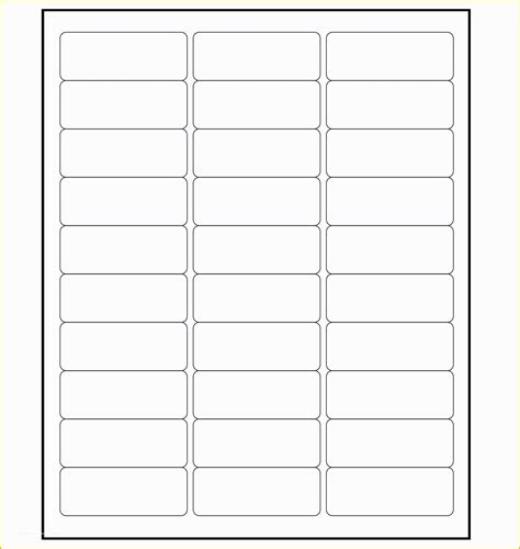 Free Printable Label Templates For Word