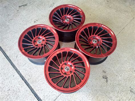 Pcd velg, pastikan anda memilih velg yang ukuran pcd nya sama dengan pcd velg yang anda ingin ganti velg nya. Jual Dijual Velg FR Ring 18 Belang PCD 5X114,3 Merah ...