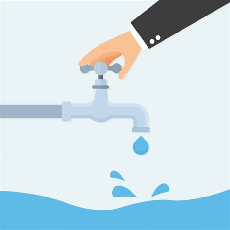 Turning Off Faucet Icon Stock Vectors Istock