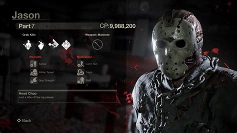 Friday The 13th The Game Part 4 Jason - Friday the 13th: The Game - All Jason Stats and Abilities | AllGamers