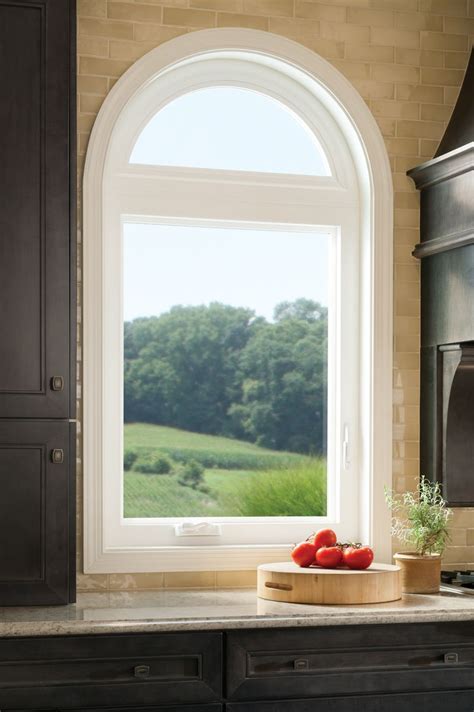 Casement Window With Radius Top Tuscany® Series Vinyl Windows From