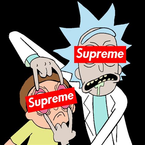 Supreme Rick And Morty Logo Bart Supreme Png New Wallpapers Maybe