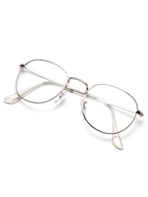 Silver Frame Clear Lens Glasses Shein Sheinside Fashion Eye Glasses Eyeglasses For Women