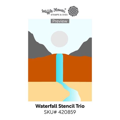Stencil Trio Waterfall 780348643182
