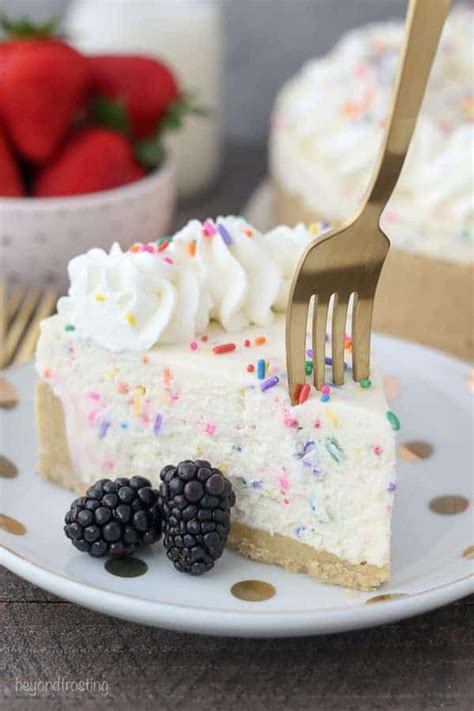 This No Bake Funffetti Cheesecake Is The Best Funfetti Cheesecake Ever