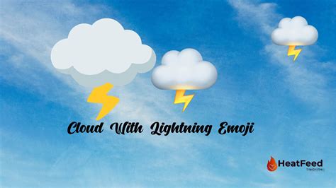 Cloud With Lightning And Rain Emoji ⛈️ ️ Copy And Paste 📝