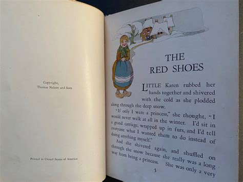 The Red Shoes By Hans Christian Andersen Fair Hardcover 1920 Dara
