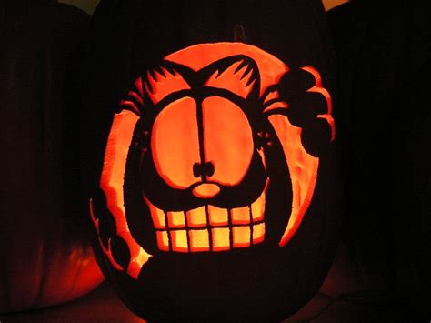 Garfield Pumpkin Stencil