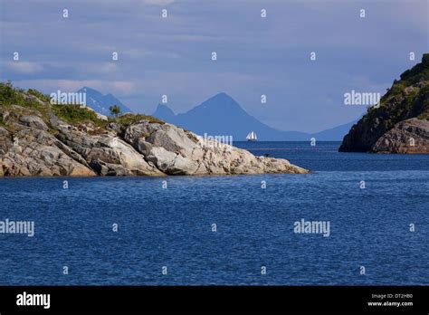 Rocky Islets In Norwegian Sea Near Lofoten Islands Stock Photo Alamy