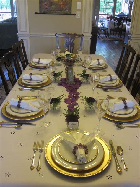 Fancy Dinner Table Setting
