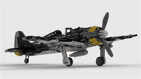 Lego Moc Focke Wulf Fw 190 Functions Showcase Youtube