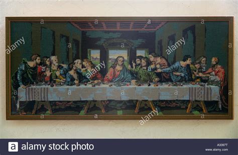 Leonardo Da Vinci Code Last Supper Tapestry Copy Of Fresco