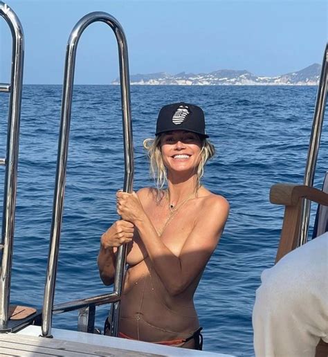 Heidi Klum Sets Pulses Racing As She Strips Topless In Eye Popping