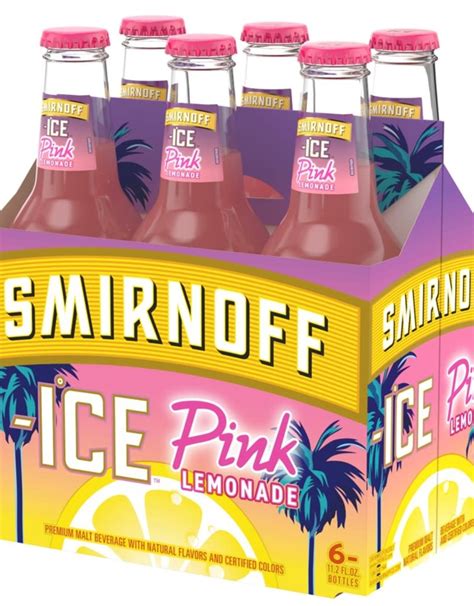 Smirnoff Ice Pink Lemonade 6 Pk Btls Cork And Key