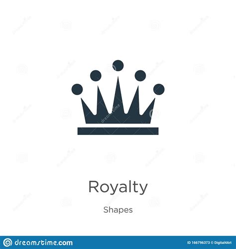 Royalty Icon Vector Trendy Flat Royalty Icon From Shapes Collection