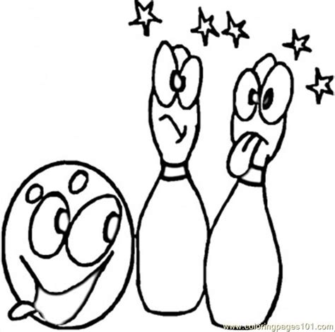 Bowling Bowl And Pins Coloring Page Free Bowling Coloring Pages