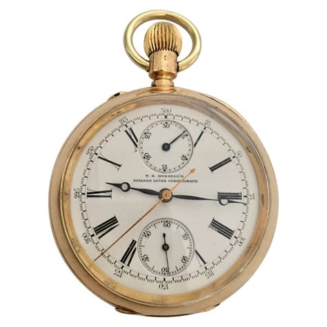 silver cased swiss lever chronograph centre seconds pocket watch for sale at 1stdibs centre