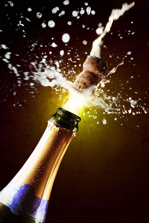 30 Champagne Bottle Popping Clipart Collection