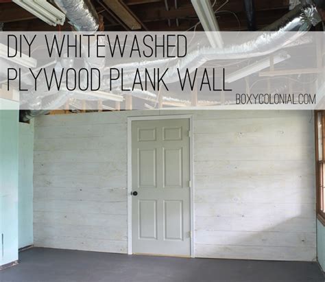 Whitewashed Plywood Plank Wall Finally Starting The Fun Parts